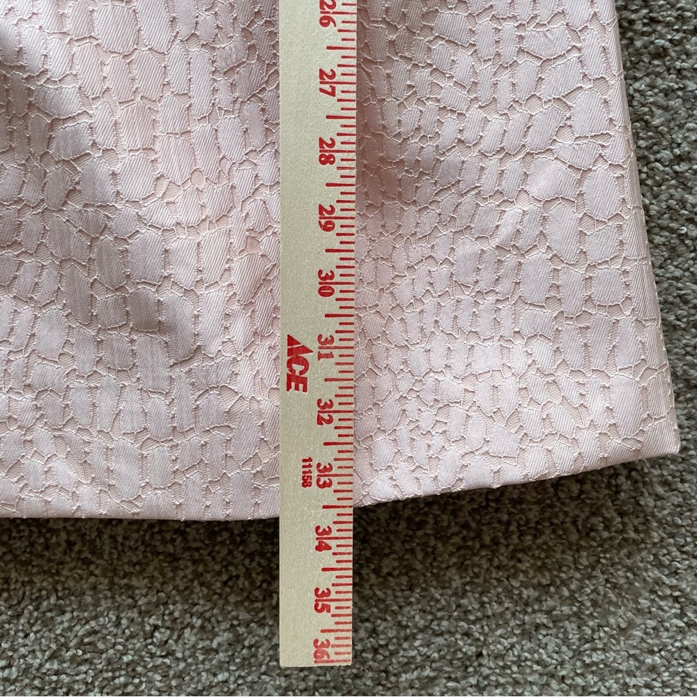 HALSTON Heritage Blush Pink Jacquard Dress w/ Cap Sleeves - Size 4 - Picture 10 of 10